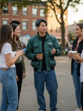 Labatt Wildcat Vintage Packable Anorak Blue Size L 90s